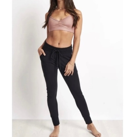 Free People Movement Sunny Skinny Black Jogger Sweatpants S - Picture 1 of 8